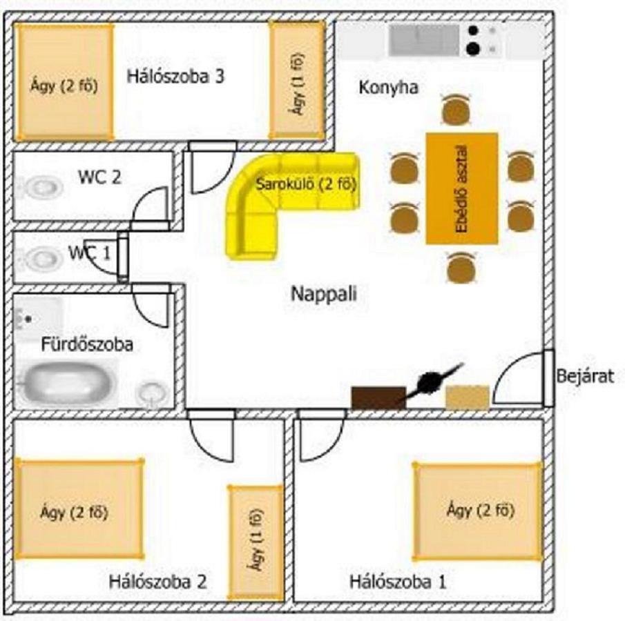 Gazlang Apartman ไฮจ์ดุสโซบอสโล ภายนอก รูปภาพ